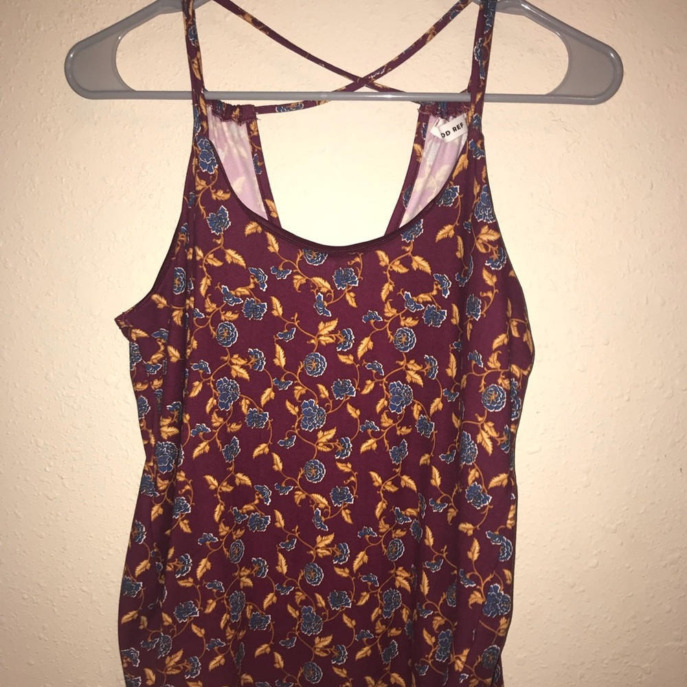 FLOWERED TANK TOP!!